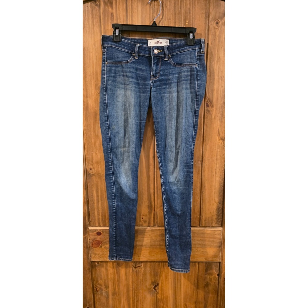 Hollister Skinny Jeans Girls 3R (26X29) Blue Stone‎ Wash Denim Stretch Pockets